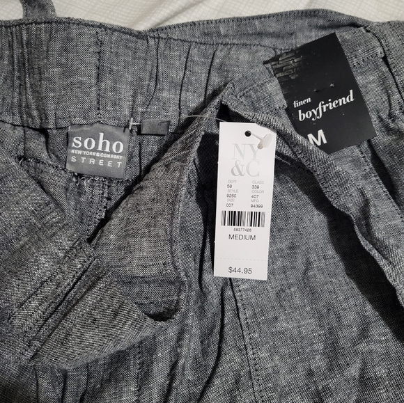 NY& Co gray linen pants - Picture 3 of 5